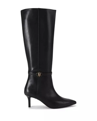 Kurt Geiger Women's Kensington Flexi Black Leather High Heel Boots, NWOB, Sz 39 - Image 1 of 4