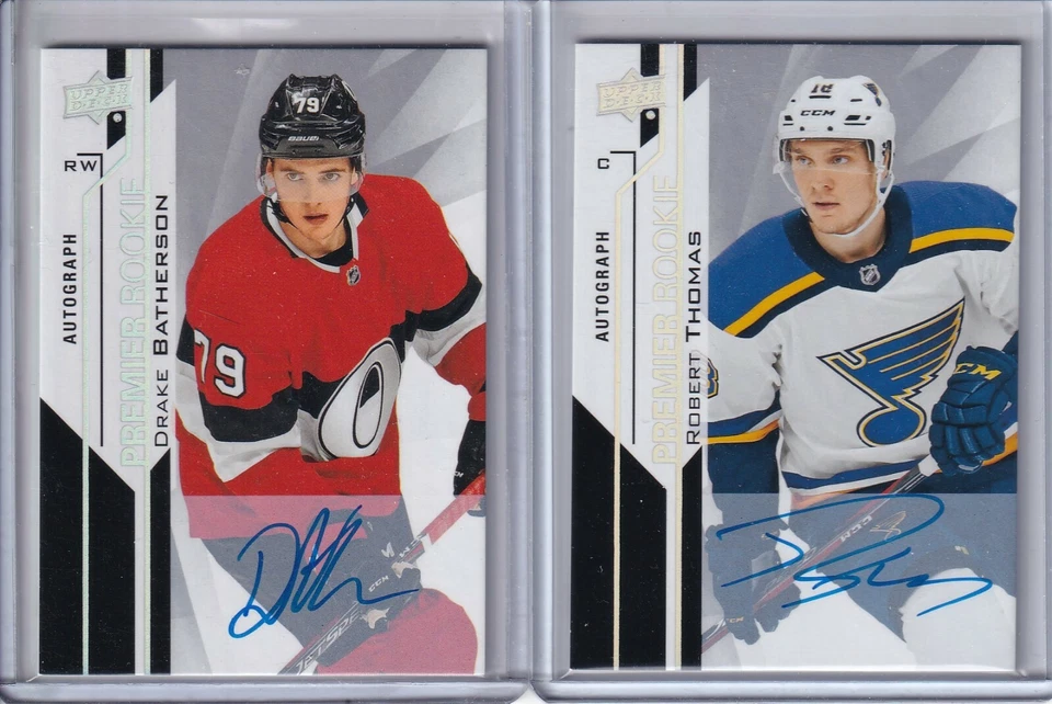 2018-19 UD Premier Silver Spectrum #52 Drake Batherson RC AUTO - Ottawa Senators - Image 1 of 1