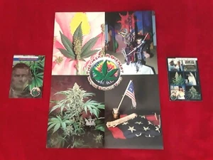 RARE 1997 THE HEMP MOVEMENT Marijuana Collector Cards Series 1 Promo Bonus Set - Picture 1 of 5