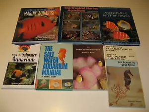 Saltwater Marine Aquarium Fishes lot of 9 tropical fish hobbyist Pet Library - Foto 1 di 10