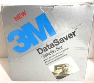 VTG 3M Data Saver Diskette Filer for 5 1/4" Floppy Disks New Old Stock Sealed_ - Photo 1/4