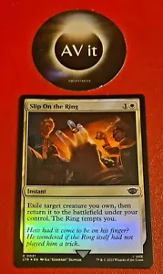 MTG LOTR - Slip on the Ring Instant C0031 Foil - Picture 1 of 2