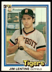 1981 Donruss Jim Lentine Rookie Detroit Tigers #250