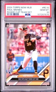 PSA 10 Paul Skenes RC 2024 Topps Now MLB Rookie Cup #RC10 Pirates - Picture 1 of 3