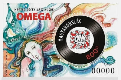 Hungary - "MUSIC ~ ROCK CLASSICS ~ OMEGA – PEARLS IN HER HAIR" MNH SS 2020 - Image 1 of 3
