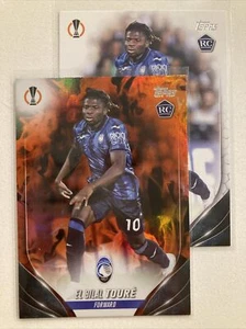 2023-24 Topps UEFA El Bilal Toure RC (2) Inferno Foil & #56 Atalanta BC Rookie - Picture 1 of 2