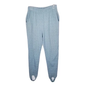 L.L. Bean Jogginghose Damen Größe 18 Tall Glen Plaid türkis elfenbein Knöchelriemen - Bild 1 von 12
