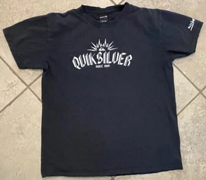 Quicksilver Vintage Y2K Tshirt Spellout Nice Fade Men’s Large - Picture 1 of 5