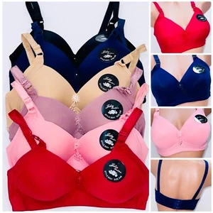 6 Pk Women Bra Wireless Brassiere Sexy Lingerie Light Padded Underwear Bras 36B - Picture 1 of 11