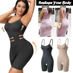 Women's Full Body Shaper Firm Tummy Control Shapewear Bodysuit Slimming - Picture 1 of 28