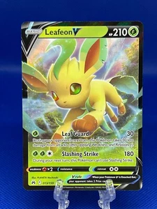 Juego de cartas coleccionables Pokémon Leafeon V 013/159 Crown Zenith ultra raro inglés 2023 casi nuevo - Imagen 1 de 2