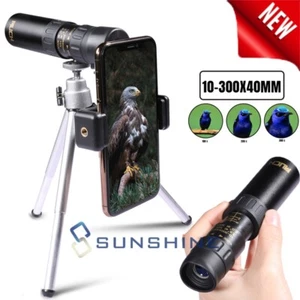10-300X40mm Monokular Fernglas BK4 Prisma High Power Wasserdicht Fokus Zoom - Bild 1 von 24