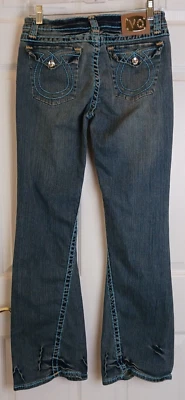 Virgin Only Womens Sz 9 Jeans Y2K Bootcut TopStitch Inseam 32" Twisted Leg #Z-9 - Image 1 of 4