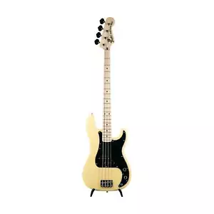 Fender FSR Collection Traditional 70s Precision Bass Guitar, Maple FB, White - Picture 1 of 8