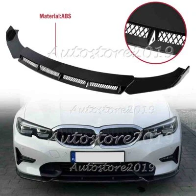 For BMW 3-SERIES G20 M340I 2019-22 Glossy Front Bumper Lip Spoiler Splitter Kit Foto 1 de 4