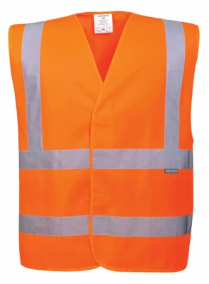 Portwest C470 Hi-Vis Reflective Two Band & Brace Lightweight Cooling Vest ANSI - Image 1 of 4
