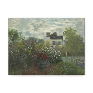 Stampa su tela Claude Monet Il giardino di Monet ad Argenteuil - Foto 1 di 26