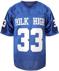 Al Bundy #33 Polk High Football Jersey Embroidery sewing Outdoor Sportswear bule