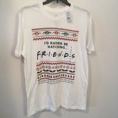 Camiseta Christmas Friends para hombre talla XL Prether Be Watching NUEVA NUEVA CON ETIQUETAS Foto 1 de 3