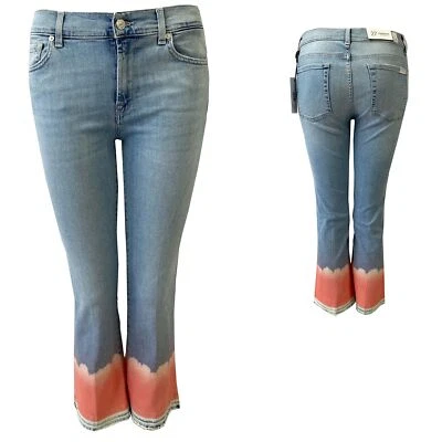 7 for all mankind Damen Jeans Hose Cropped Boot Unrolled Gr. W27 NEU - Bild 1 von 4