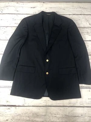 Blazer Clásico Brooks Brothers 43L Reg 100% Lana Azul Marino Botones Dorados Hecho en EE. UU. Foto 1 de 4