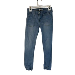 Wallflower Girls Jeans Size Medium Light Wash Elastic Waist Stretch Denim Bottom - Picture 1 of 5