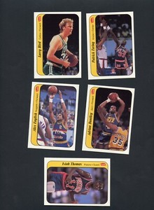1986 Fleer Basketball Ungraded Sticker Singles 10/11