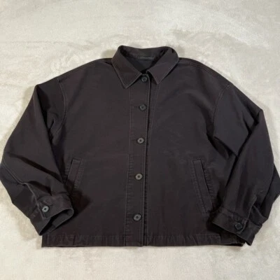 Chaqueta Uniqlo Para Mujer Talla XL Negra Cuello Recortado Bolsillos Abotonados Elastizada Foto 1 de 4