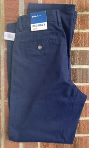 NWT OLD NAVY MEN'S SLIM BUILT-IN-FLEX PANTS 29 X 30 Blue - Picture 1 of 5