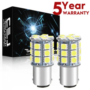 2x 6000K White 27SMD LED for MTD lawn tractor head light 1156 bulbs mower - Picture 1 of 11