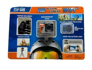 HD Action Camera with WiFi & 8GB Microflash Card - Waterproof Case Included - Picture 1 of 2