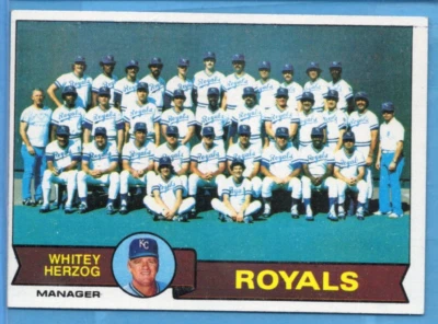 1979 Topps Kansas City Royals Team Set - Brett, McRAE, OTIS, WHITE & WILSON RC Foto 1 de 4