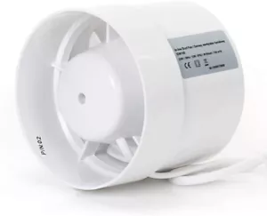 Inline Exhaust Vent Fan 100mm / 4" with Ball Bearing Duct pressurised Ventilator - Picture 1 of 12