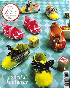 Kwik Schnittmuster K141 ausgefallene Schuhe Kleinkind Stiefeletten Größen: XS, S, M, L - Bild 1 von 3