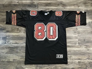 Vintage Jerry Rice Black Jersey NFL San Francisco 49ers Starter Mens XL - Picture 1 of 6