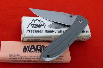 Outdoor Edge 5.5" Closed AUS-8A Chrome Moly Magna MA-10 Linerlock Knife MIB - Image 1 of 4