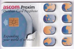 TEST CARTE CARD .. SUISSE GEMPLUS RARE ASCOM PROXIM CABINE 02/96 CHIP/PUCE - Imagen 1 de 2