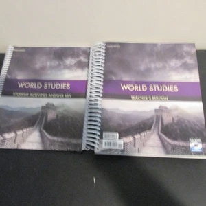bju Press. WORLD STUDIES. TEACHER'S EDITION & ANSWER KEY. - Picture 1 of 3
