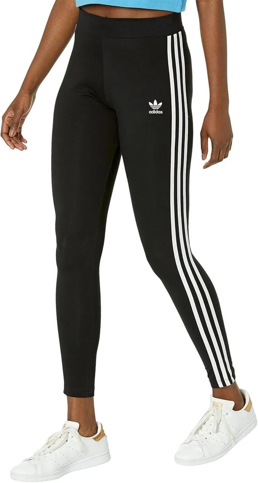 Adidas Womens Originals 3-Stripes Tights HD2350 XS (23x29) Black