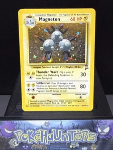 Pokemon Card Magneton 9/130 Holo Rare Base Set 2 WOTC Played - Picture 1 of 4