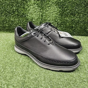 Adidas Modern Classic 80 Black Leather Spikeless Athletic Golf Shoes Mens 11 - Picture 1 of 6