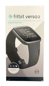 Reloj inteligente Fitbit Versa 2 pulsera rastreador de actividad - negro (FB507BKBK) - Imagen 1 de 7