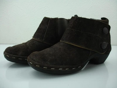 Mujer 9 M Merrell Luxe Botón Espresso Marrón Botines Gamuza Cuero Chelsea Foto 1 de 4