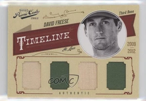 Playoff Prime Cuts 2012 línea de tiempo materiales cuádruples/25 David Freese #13 - Imagen 1 de 3