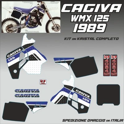 CAGIVA 125 WMX 1989 Adesivi in kristal