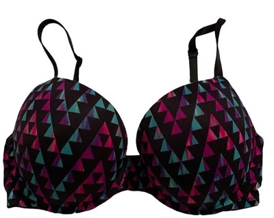 Victoria’s Secret Pink Bra Size 32DD Multicolored Padded  Adjustable - Image 1 of 4
