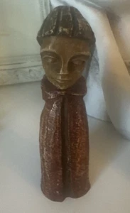 Hooded Shepherd dolomite Carved Figurine 14cm - Picture 1 of 7