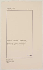 W S Merwin / Tidal Lagoon 1st Edition 1978 #190079 - Bild 1 von 1