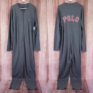 Neu mit Etikett Polo Ralph Lauren Herren Medium Union Anzug Einteiler Overall Overall Pyjama - Bild 1 von 15