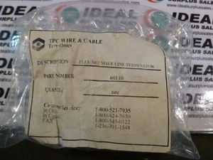 TPC WIRE & CABLE 60110 CONNECTOR NEW - Picture 1 of 1